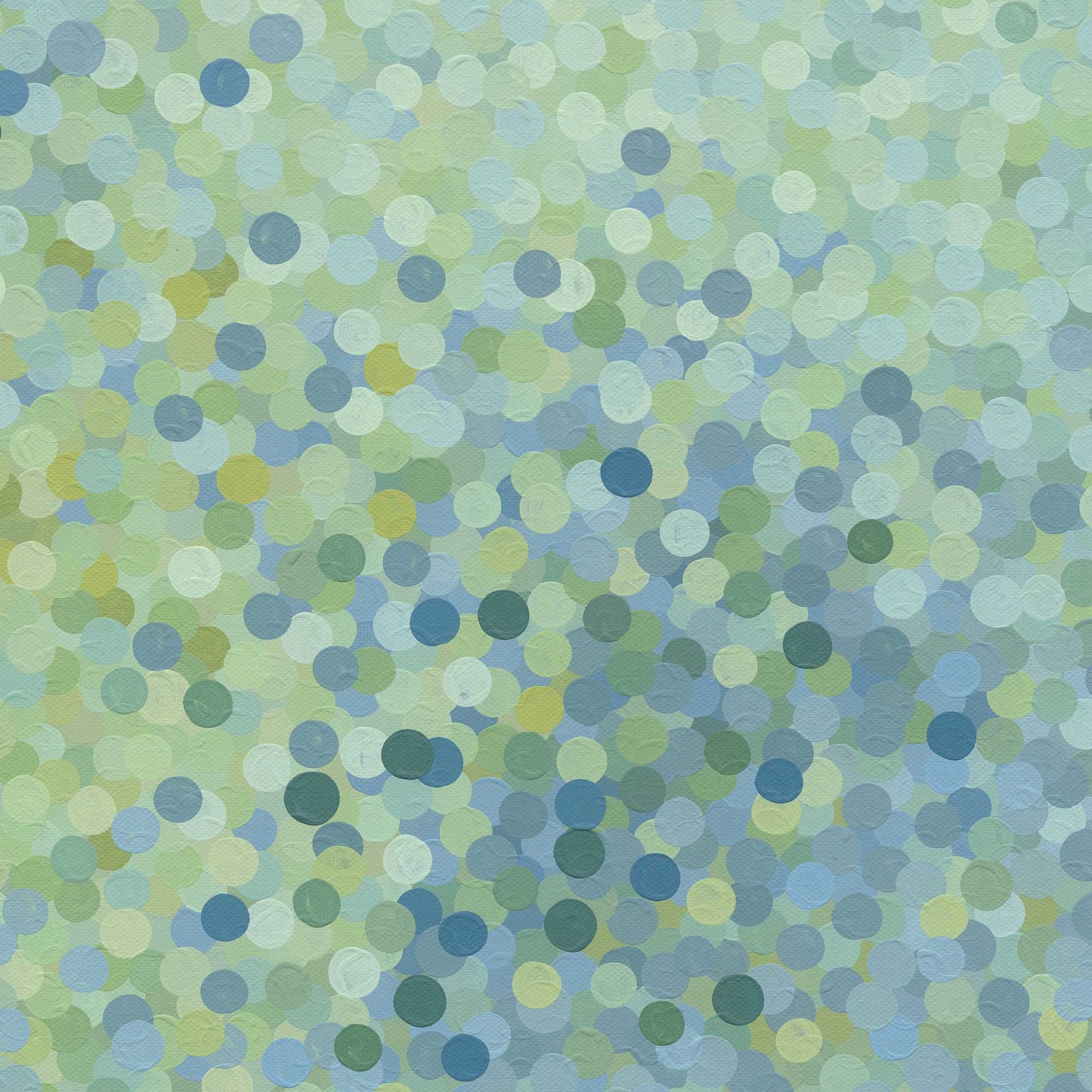 Blue Bees in Lemon Trees Original Art