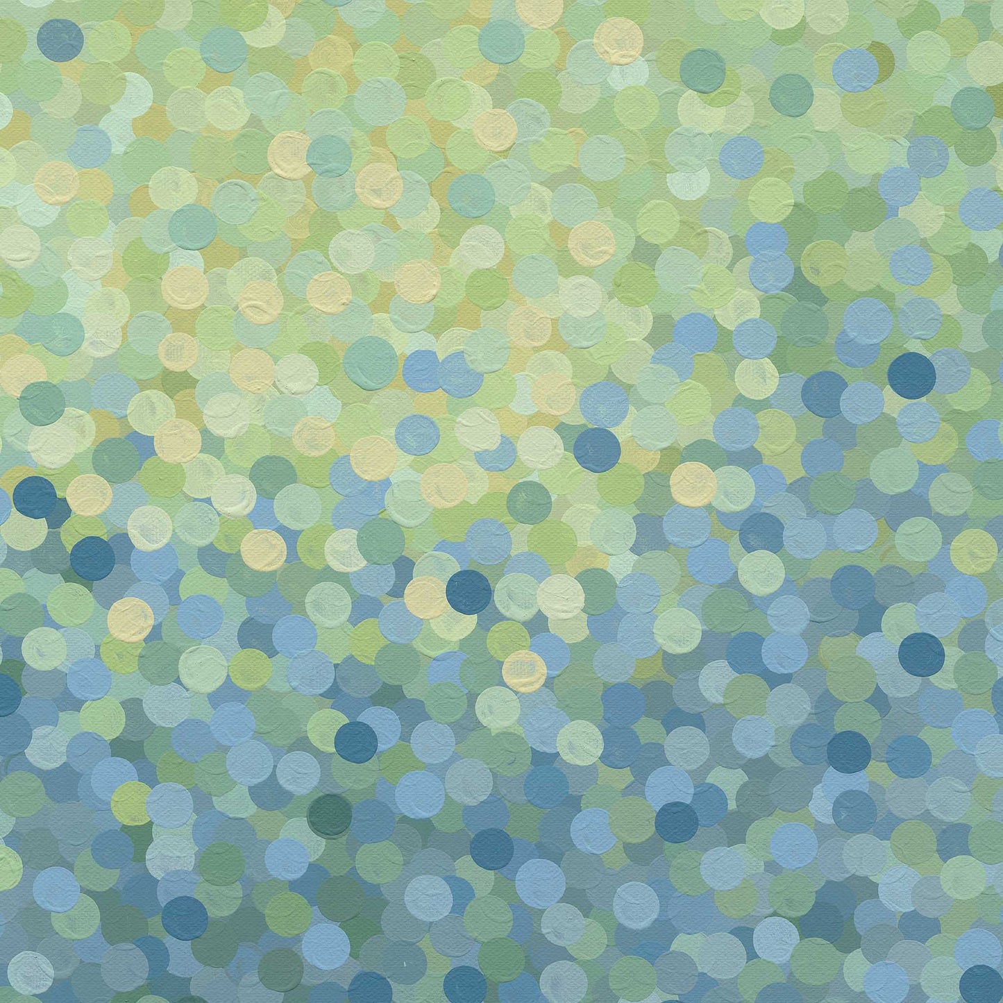 Blue Bees in Lemon Trees Original Art