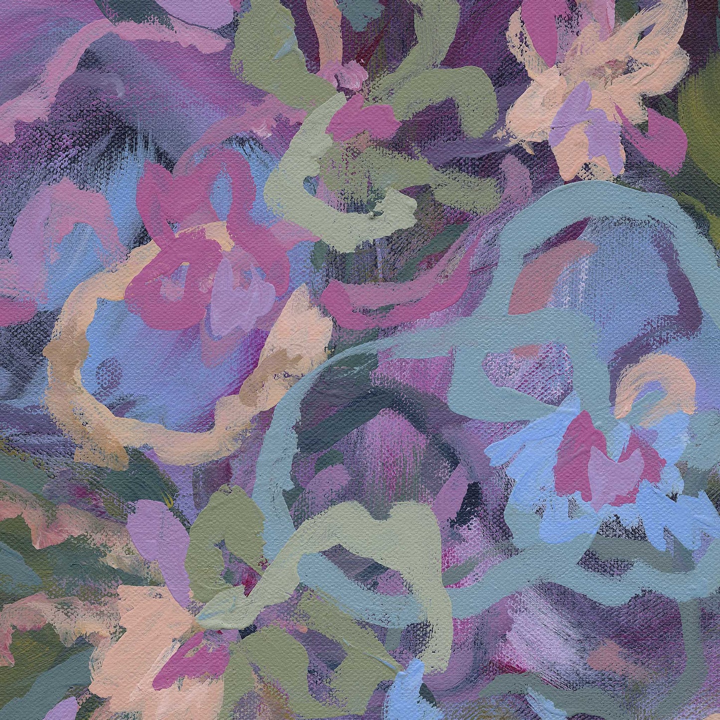 Blue Fern Disco Print