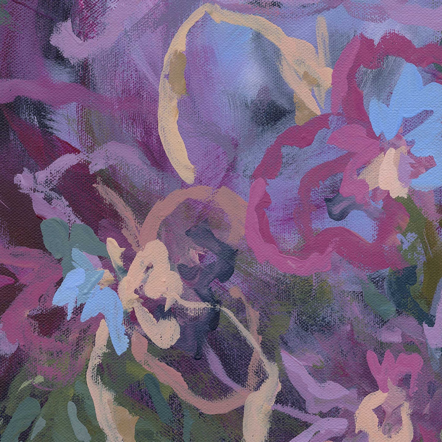 Blue Fern Disco Print