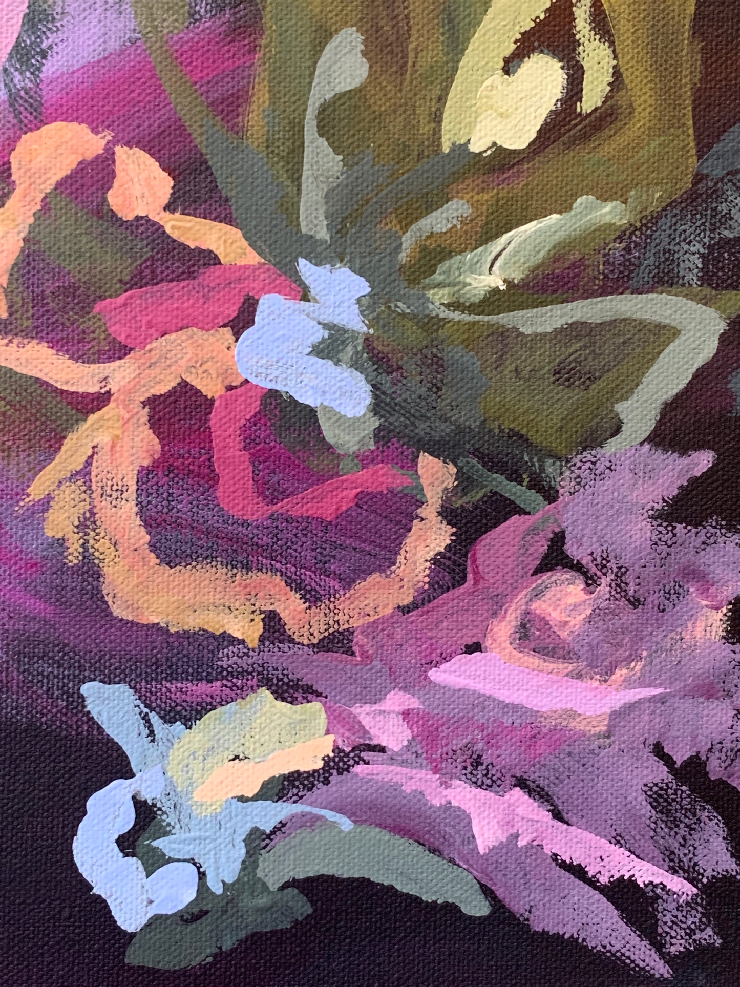 Blue Fern Disco Original Art