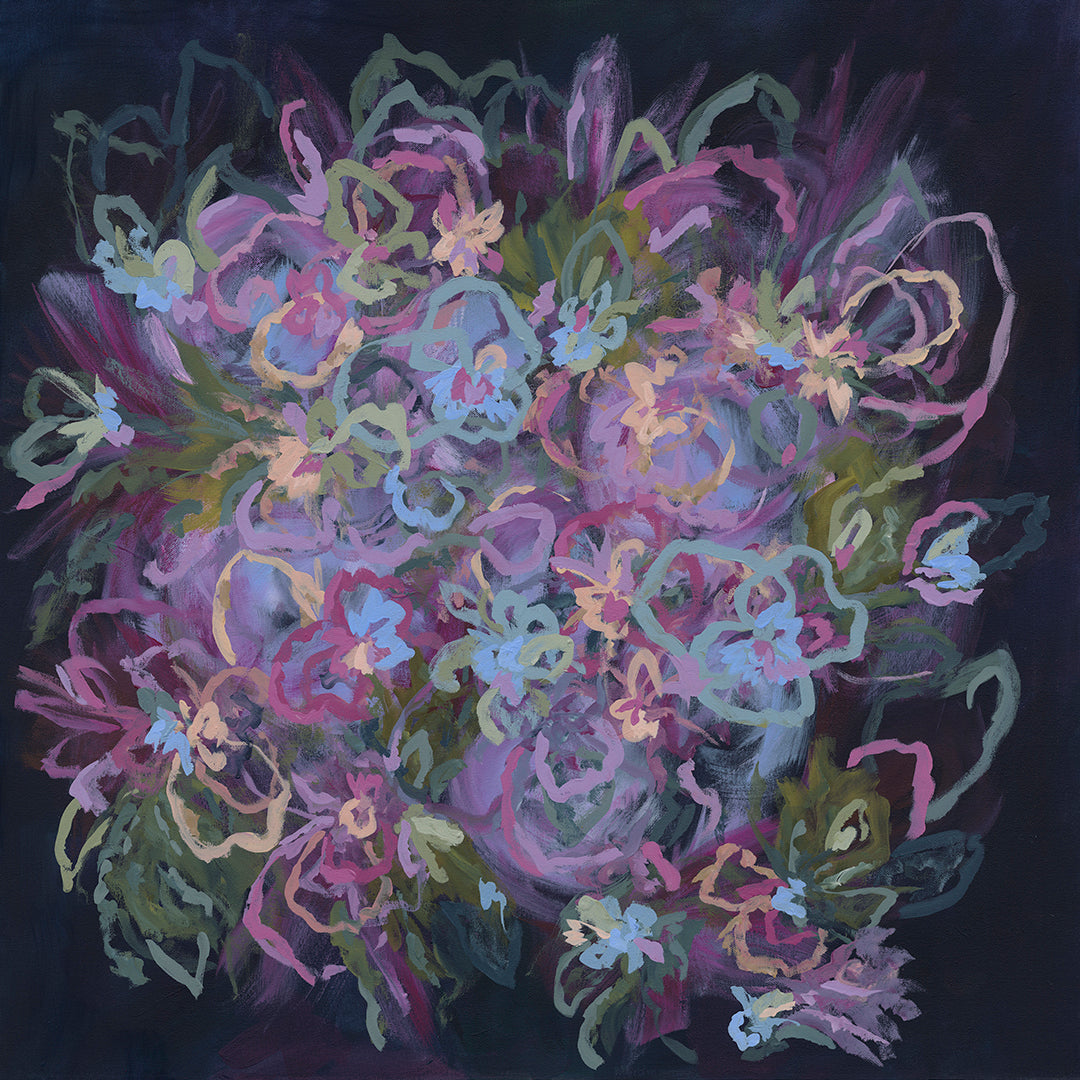 Blue Fern Disco Print