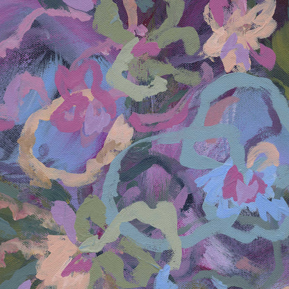 Blue Fern Disco Print