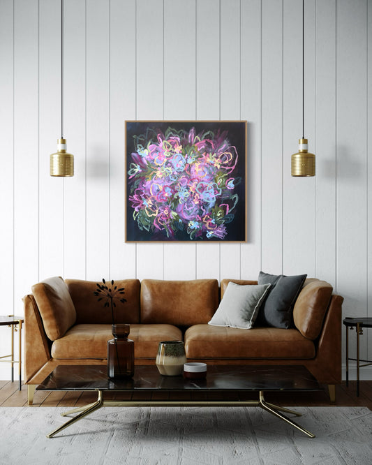 Blue Fern Disco Original Art