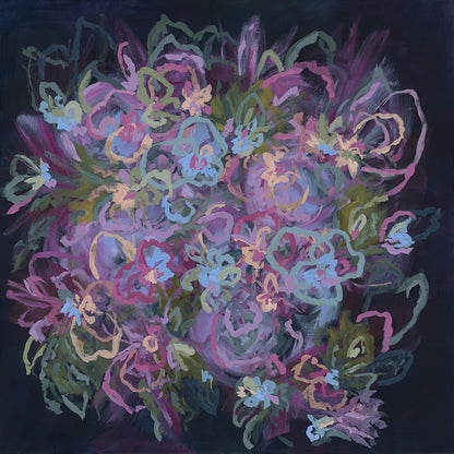 Blue Fern Disco Original Art